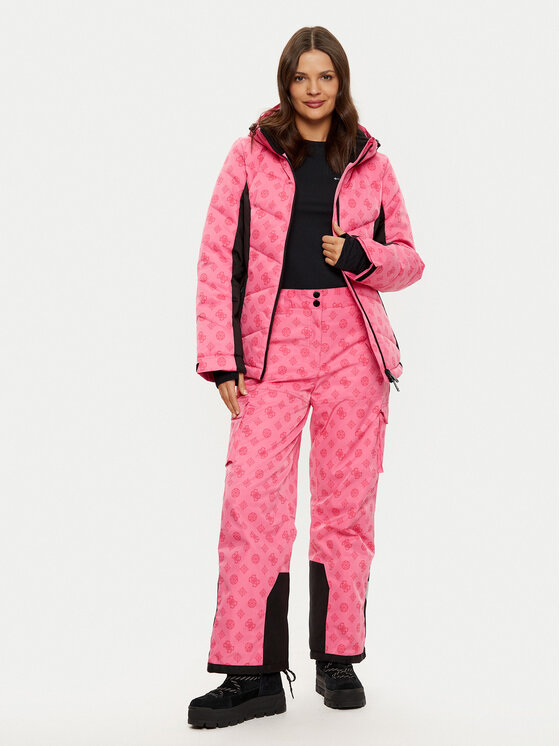 Guess Guess Skijaške hlače W4PB60 WH0K0 Ružičasta Regular Fit