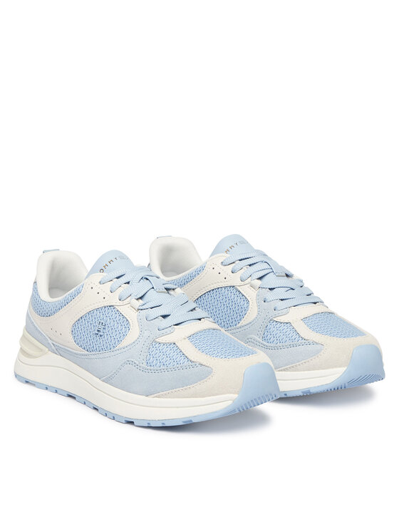 Tommy Hilfiger Tommy Hilfiger Snīkeri Th Mix Material Runner FW0FW09306 Zils