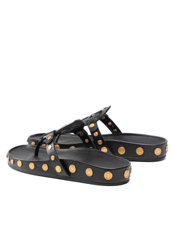 Tory Burch Tory Burch Čības uz pirksta Miller Cloud Coin 83764 Melns