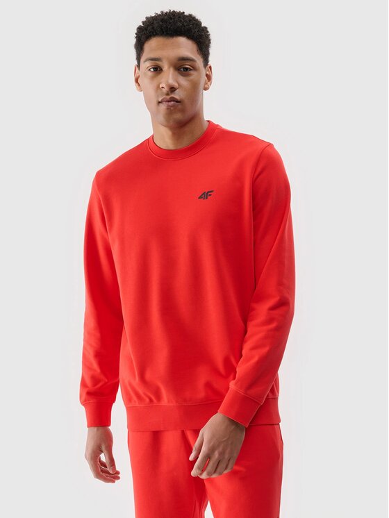 4F 4F Felpa 4FWMM00TSWSM1767-62S Rosso Regular Fit