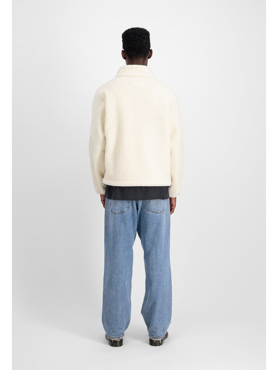 Alpha Industries Alpha Industries Kurtka outdoor Sherpa Zip-Jacket Biały Regular Fit