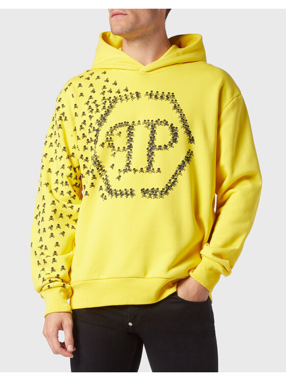 PHILIPP PLEIN PHILIPP PLEIN Bluza 175 Żółty Regular Fit