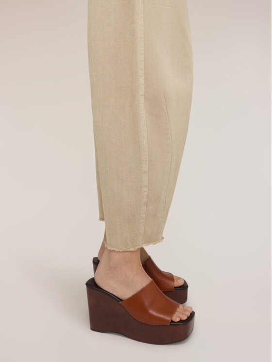 Motivi Motivi Pantaloni di tessuto P05NQ004857N002 Crema Boy Fit