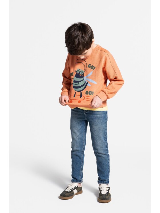 Coccodrillo Coccodrillo T-Shirt WC5143102SBK-006 Pomarańczowy Regular Fit