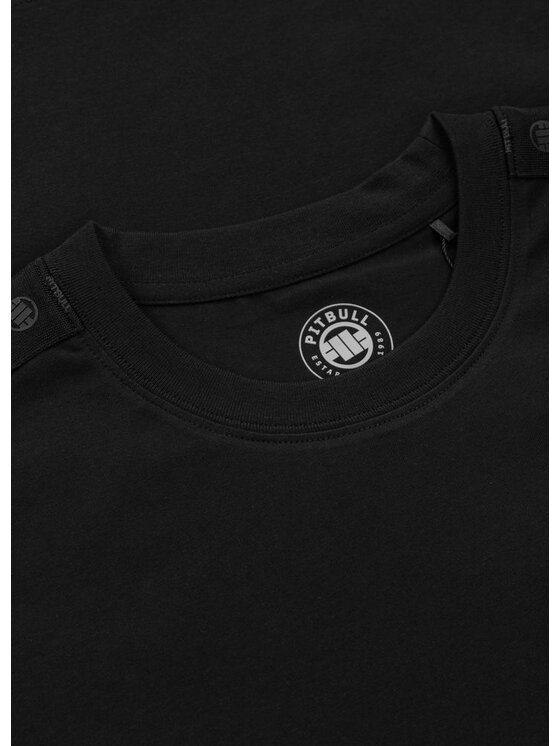 PITBULL PITBULL T-Shirt Koszulka męska TAPE NUGGET XXL Czarny Regular Fit