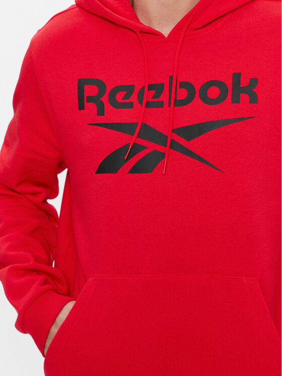 Reebok Reebok Pluus Identity Fleece Stacked Logo Pullover Hoodie IM3281 Punane