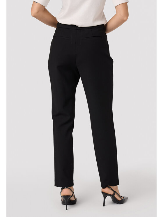 QUIOSQUE QUIOSQUE Spodnie materiałowe QUIOSQUE 3VS003299 Czarny Regular Fit