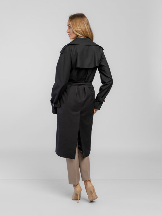 Salme Salme Trenčkot Adrianna Čierna Regular Fit