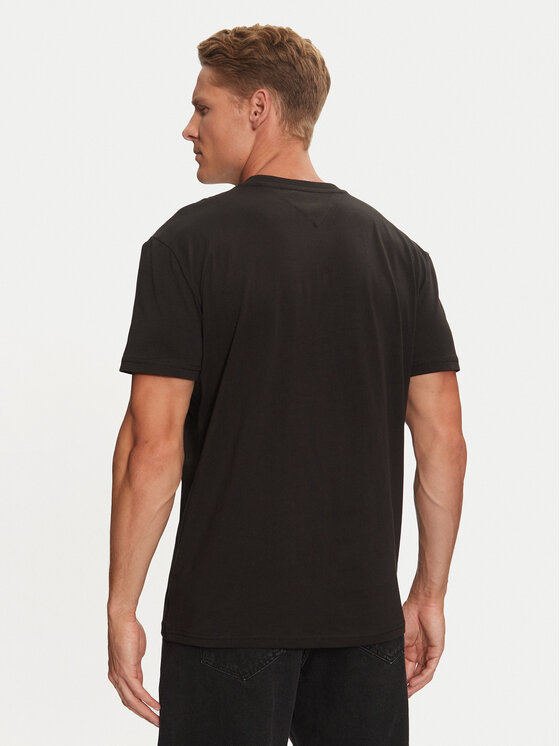 Tommy Jeans Tommy Jeans T-Shirt Linear Logo DM0DM20744 Černá Regular Fit