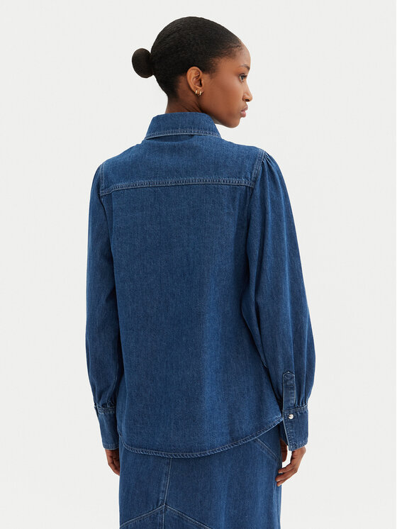 Bruuns Bazaar Bruuns Bazaar Jeanshemd Bess BBW4231 Blau Regular Fit