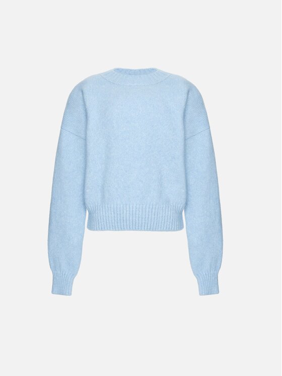 La Mania La Mania Sweter THEIA Niebieski jasny Basic Fit