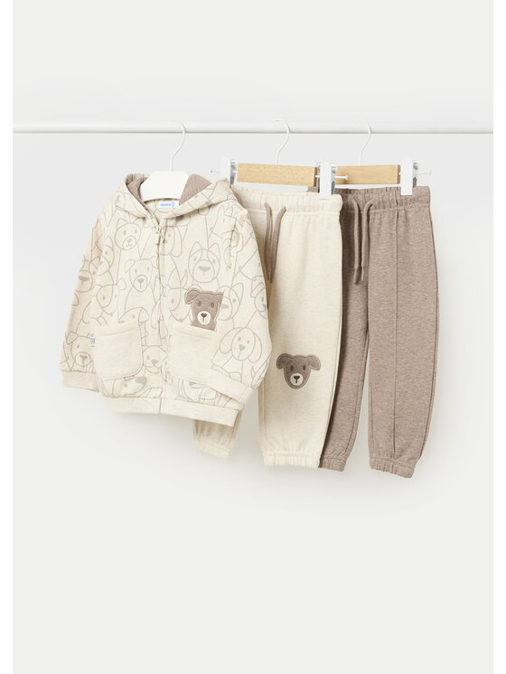 Mayoral Mayoral Completo 2 pantaloni da tuta e felpa 2823 Beige Regular Fit