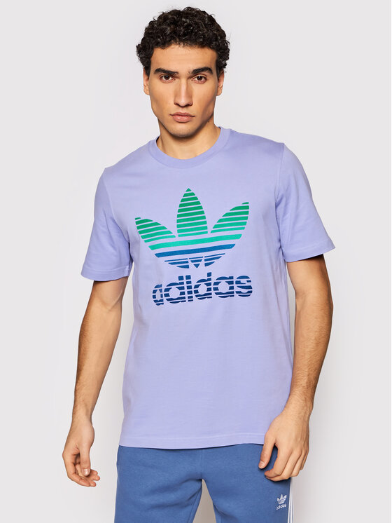 T-shirt Trefoil Ombré GN3650 Viola Regular Fit