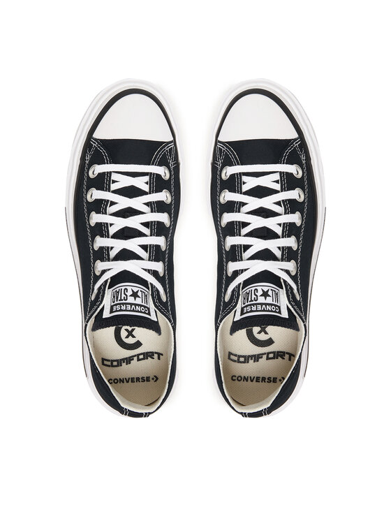Converse Converse Sneakers aus Stoff Chuck Taylor All Star Lift Double Stack Platform A15490C Schwarz
