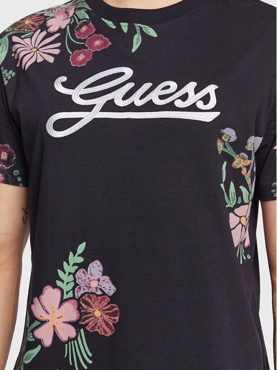 T-shirt Flower Script M3GI07 K8FQ4 Blu scuro