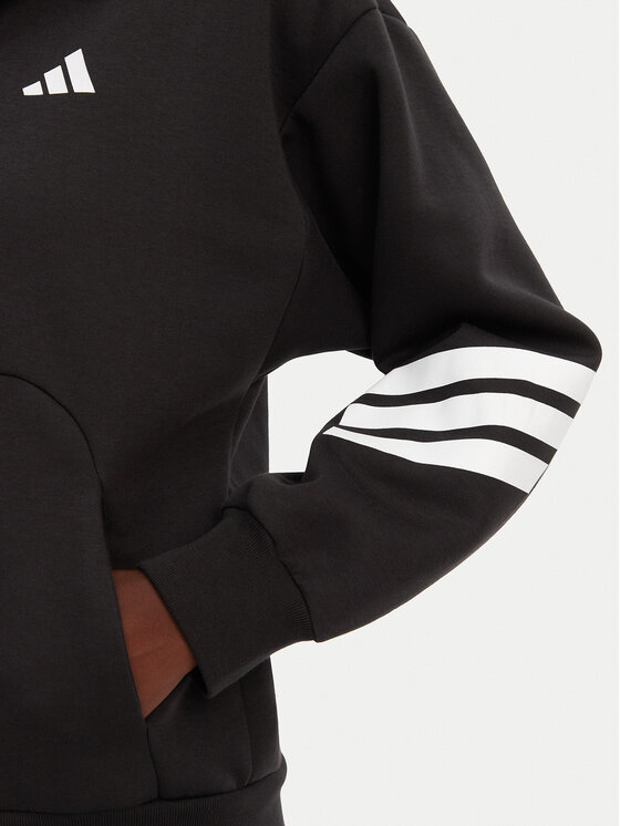 adidas adidas Felpa Future Icons 3-Stripes JE0171 Nero Regular Fit