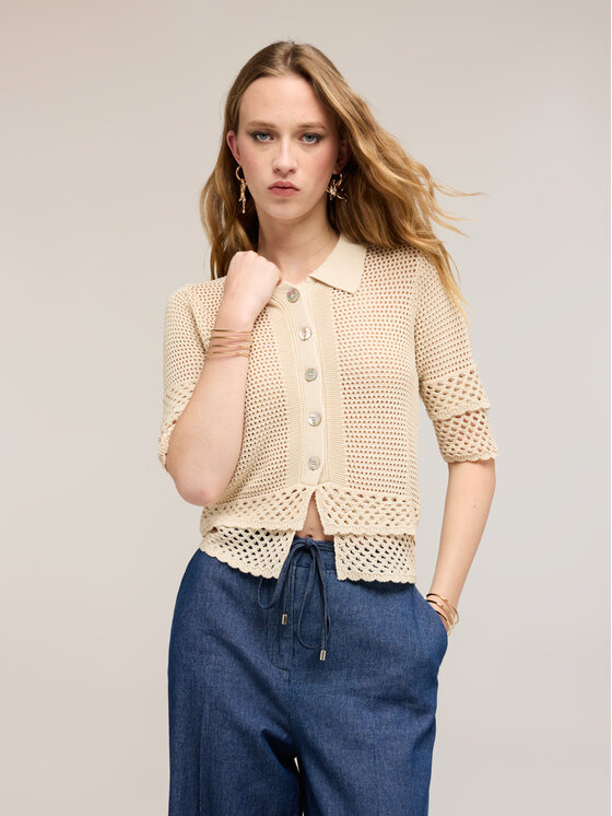 Motivi Motivi Maglione M202W003911N002 Crema Regular Fit