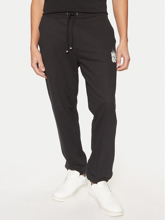 HUGO Teplákové nohavice Dilbero 50530435 Čierna Relaxed Fit