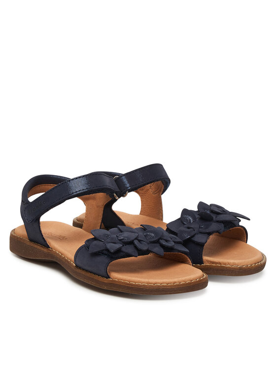 Froddo Froddo Sandali Lorine Flowers G3150251-6 S Blu scuro