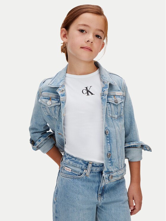 Calvin Klein Calvin Klein Τζιν LVCKSJC02G Μπλε Wide Leg