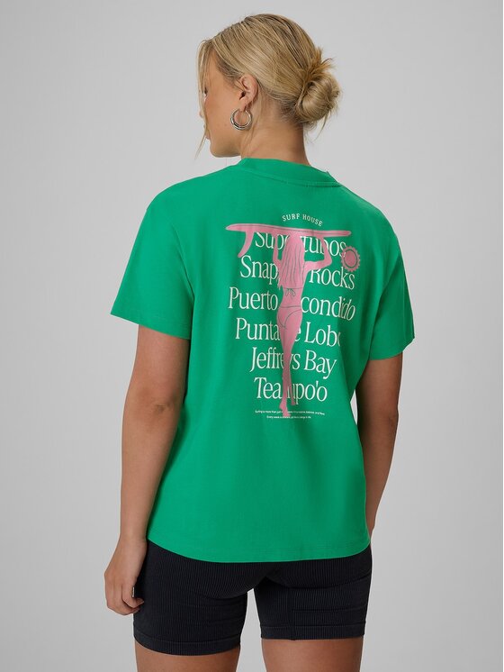 4F 4F T-Shirt 4FRSS26TTSHF4516-42S Zielony Loose Fit