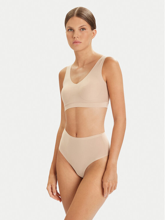 Chantelle Chantelle Brazilské kalhotky s vysokým pasem Soft Stretch C10690 Béžová