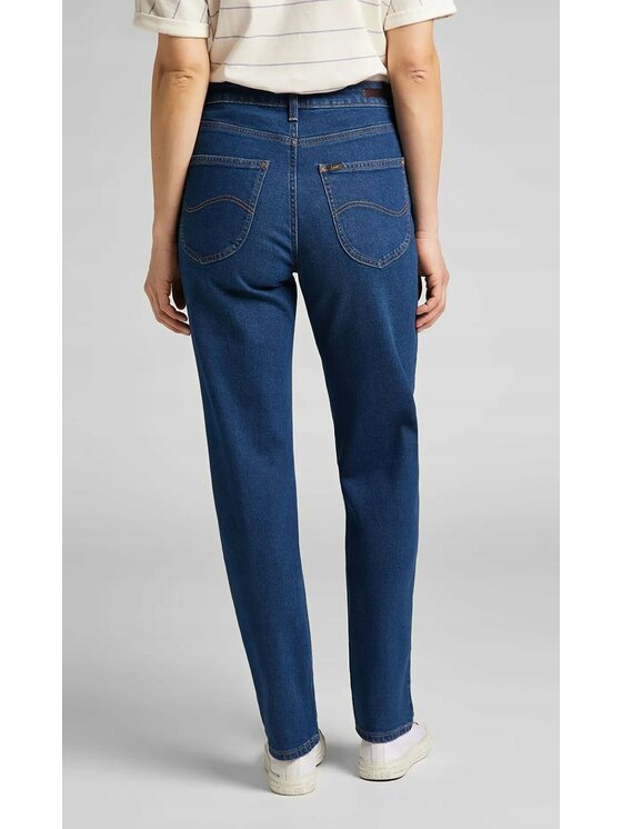 Lee Lee Jeansy Carol Niebieski Mom Fit