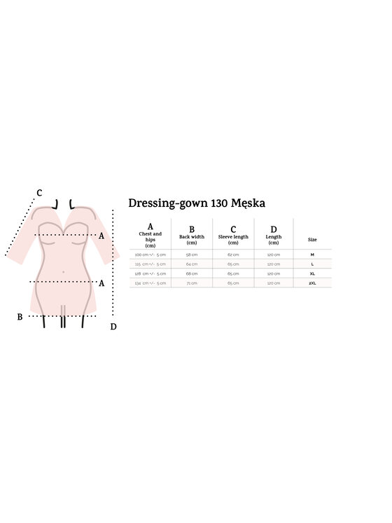 DKaren Lingerie DKaren Lingerie Szlafrok 130męska Niebieski
