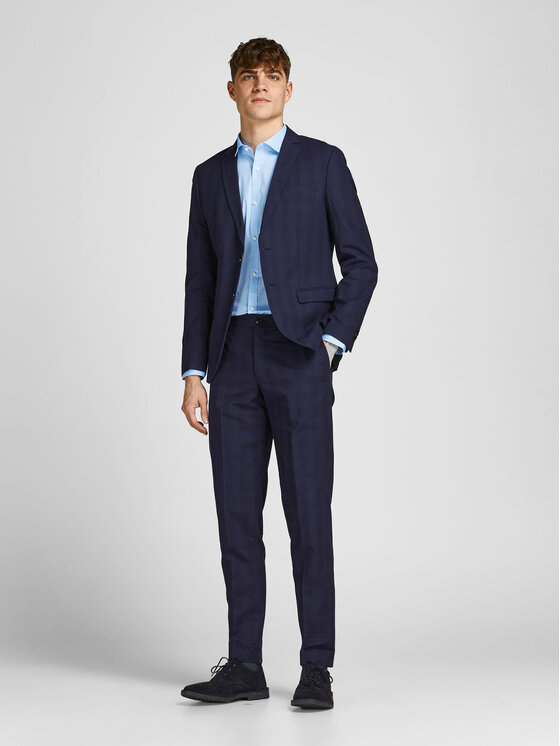 Jack&Jones Jack&Jones Srajca Parma 12097662 Modra Super Slim Fit