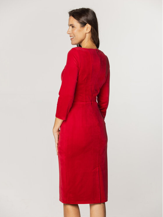 Willsoor Willsoor Sukienka codzienna 67696 Czerwony A-Line Fit