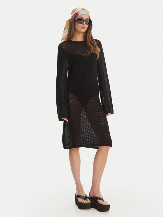 Seafolly Seafolly Strandkleid Beach Edit 55686-KN Schwarz Regular Fit