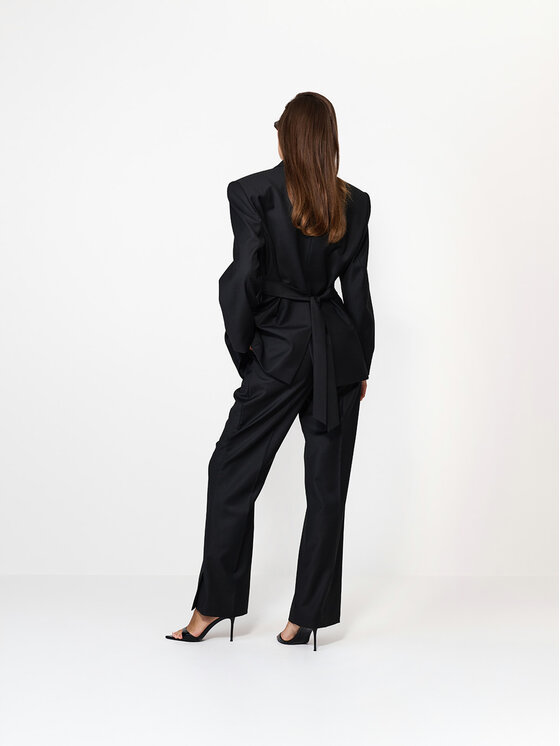 La Mania La Mania Pantalone da abito CULLEN Nero Basic Fit