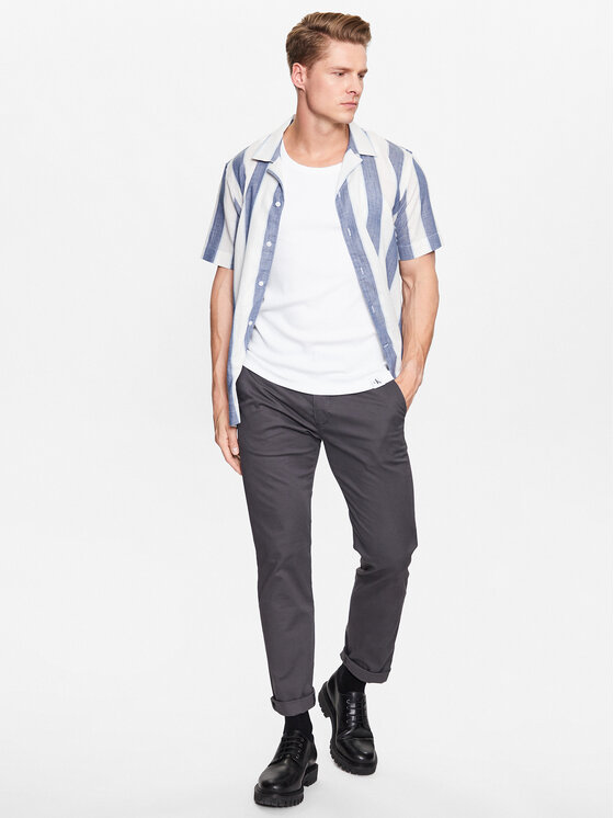 Lindbergh Lindbergh Koszula 30-203419 Niebieski Relaxed Fit