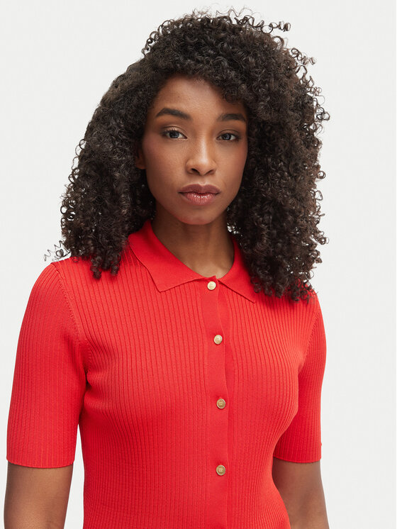 Tommy Hilfiger Tommy Hilfiger Cardigan WW0WW48482 Rosso Slim Fit