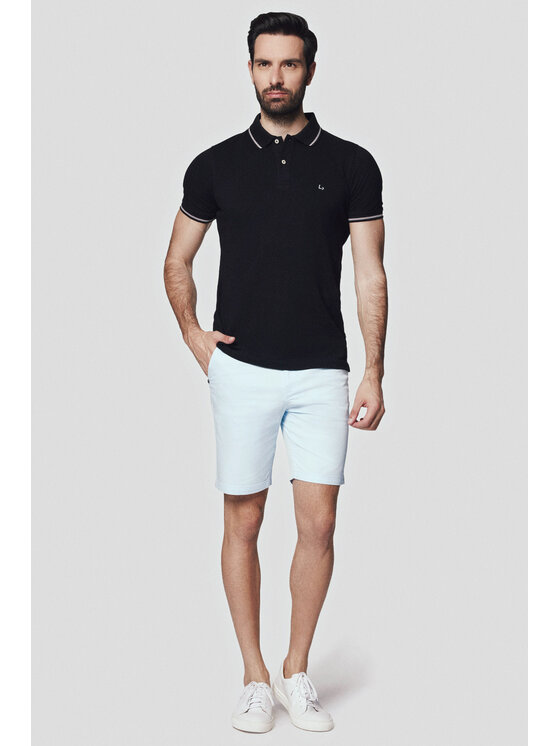 Lancerto Lancerto Szorty materiałowe Crete SZO082124000003 Niebieski Regular Fit