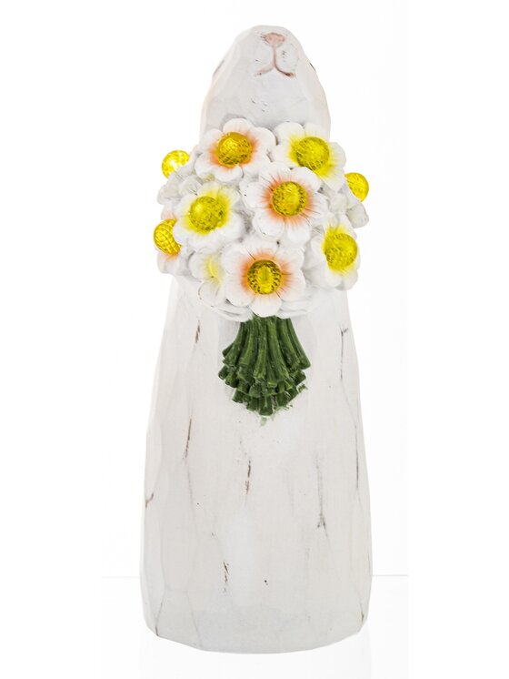 MIAhome MIAhome Figurka LED króliczka z bukietem GABI-2 Kolorowy