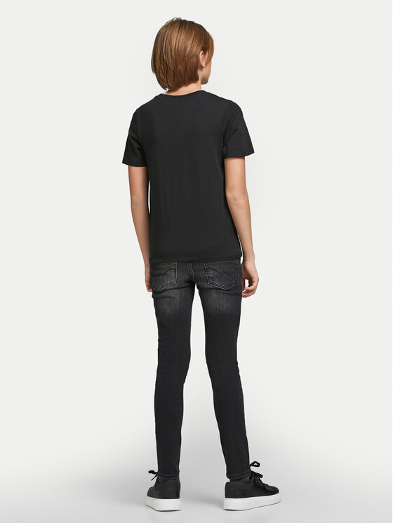 Jack&Jones Junior Jack&Jones Junior Tričko 12152730 Čierna Regular Fit