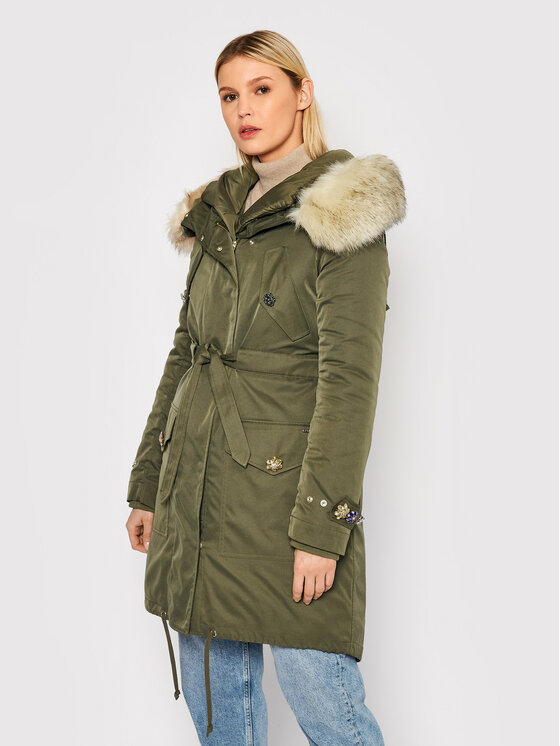 Blugirl Blumarine Blugirl Blumarine Parka RH1265-T8727 Roheline Regular Fit