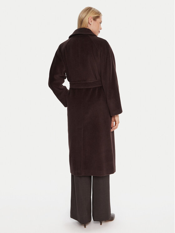 Marella Marella Volneni plašč English 2523016142 Rjava Regular Fit