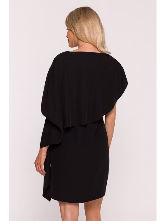 Stylove Stylove Sukienka koktajlowa s423 Czarny A-Line Fit
