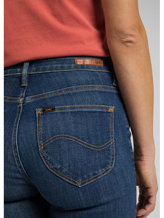 Lee Lee Jeansy SCARLETT HIGH Niebieski Skinny Fit