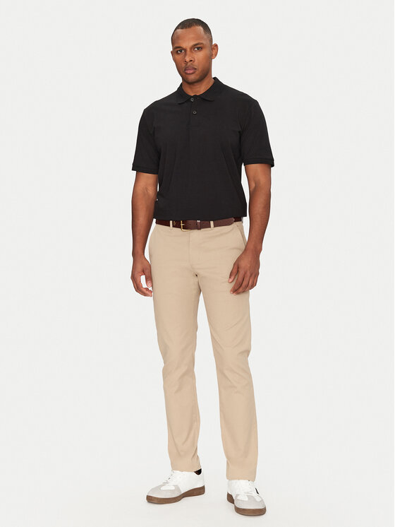 Jack&Jones Jack&Jones Тениска с яка и копчета Jaxon 12268227 Черен Regular Fit