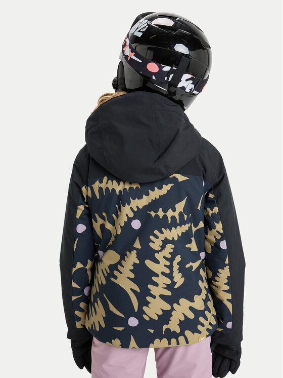 Roxy Roxy Snieglenčių striukė Free Jet Block ERGTJ03197 Juoda Slim Fit