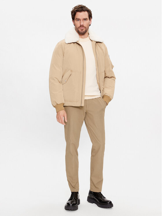 BOSS Boss Kevad-sügis jope Calliano 50498199 Beež Regular Fit