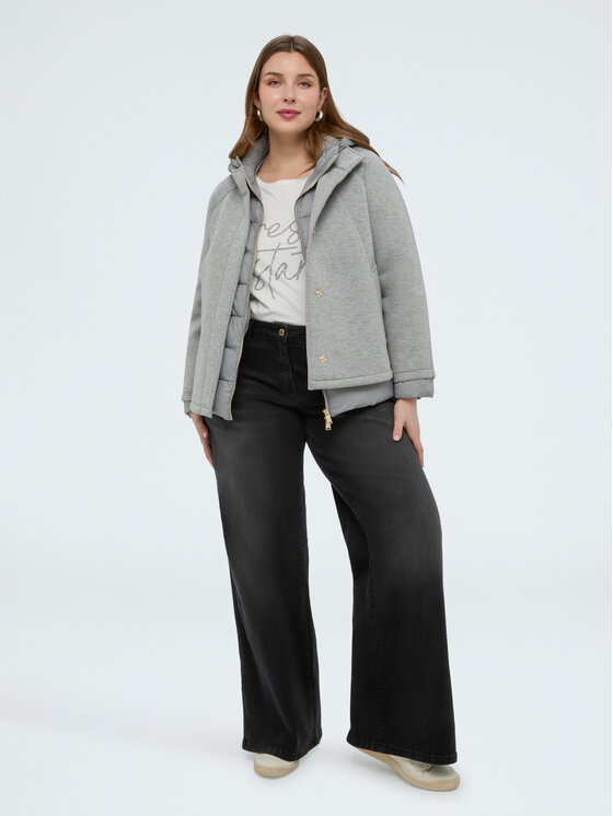 Fiorella Rubino Fiorella Rubino Giubbotto piumino F057T001491N013 Grigio A-Line Fit