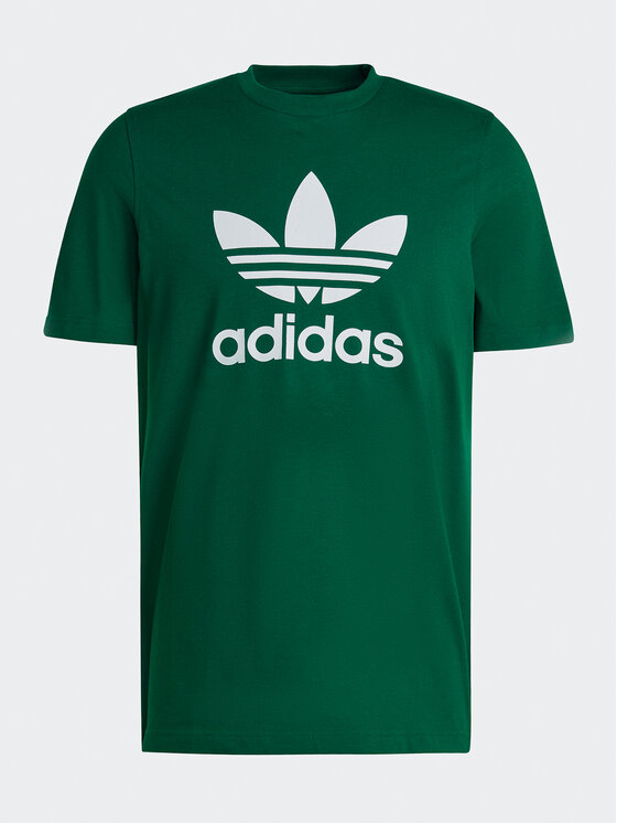 Adidas green trefoil t-shirt clearance