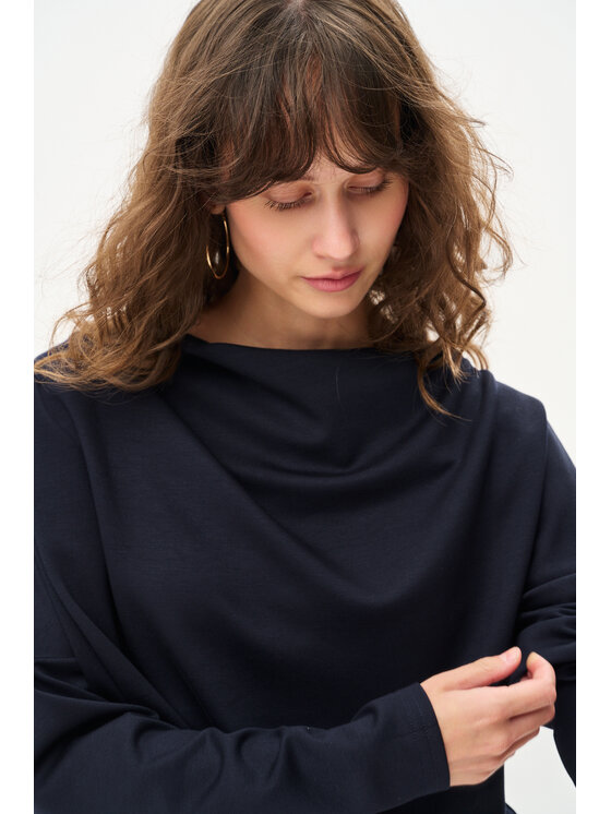 blue shadow blue shadow Bluza Tracy Granatowy Regular Fit