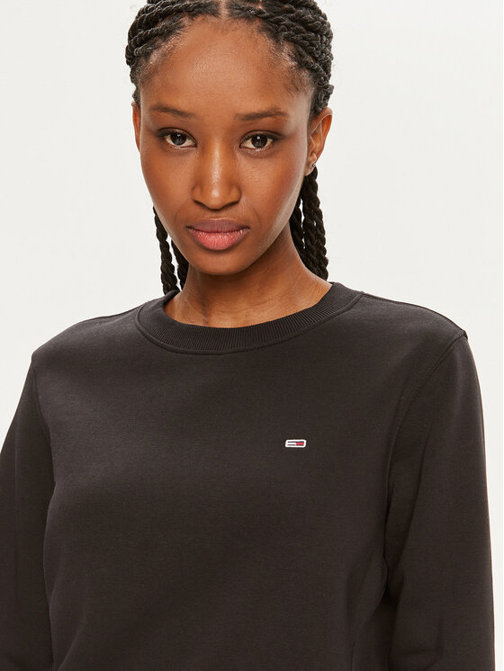 Tommy Jeans Tommy Jeans Bluză Flag DW0DW19726 Negru Regular Fit