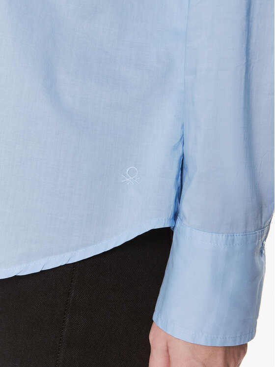 United Colors Of Benetton United Colors Of Benetton Srajca 5CQYDQ06U Svetlo modra Regular Fit