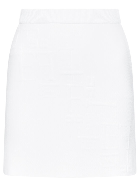 Elisabetta Franchi Elisabetta Franchi Komplektas: palaidinė ir sijonas KC-17Q-11E2-V540 Balta Slim Fit